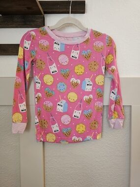 Pink Cookies and Milk Retired LS Print! Size 4T